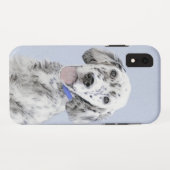 Engelse Setter Blue Belton schilder Dog Art Case-Mate iPhone Case (Achterkant (horizontaal))