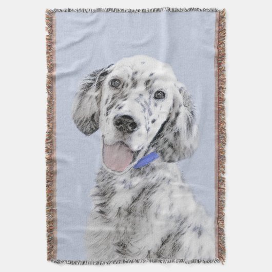 Engelse Setter Blue Belton schilder Dog Art Deken (Voorkant Verticaal)