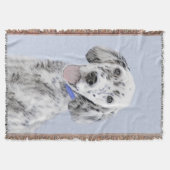 Engelse Setter Blue Belton schilder Dog Art Deken (Voorkant)