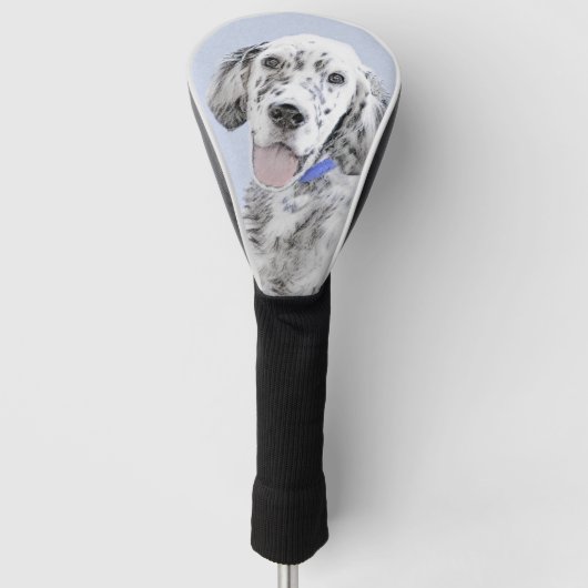 Engelse Setter Blue Belton schilder Dog Art Golfheadcover (Voorkant)