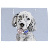 Engelse Setter Blue Belton schilder Dog Art Groot Cadeauzakje (Achterkant)