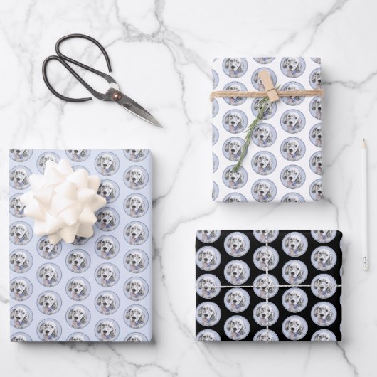 Engelse Setter Blue Belton schilder Dog Art Inpakpapier Vel (Voorkant)