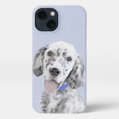 Engelse Setter Blue Belton schilder Dog Art iPhone Hoesje (Achterkant)
