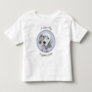 Engelse Setter Blue Belton schilder Dog Art Kinder Shirts