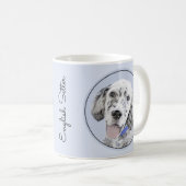 Engelse Setter Blue Belton schilder Dog Art Koffiemok (Voorkant rechts)