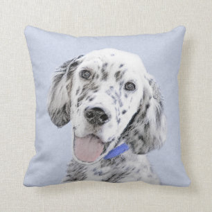 Engelse Setter Blue Belton schilder Dog Art Kussen