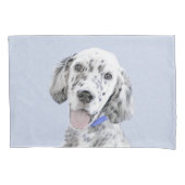 Engelse Setter Blue Belton schilder Dog Art Kussensloop (Voorkant)
