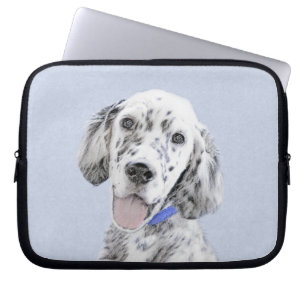 Engelse Setter Blue Belton schilder Dog Art Laptop Sleeve