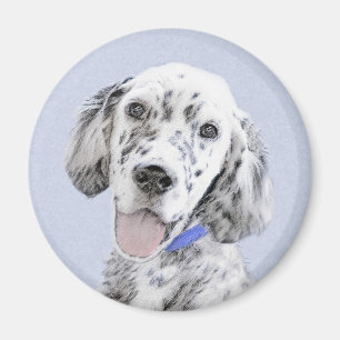 Engelse Setter Blue Belton schilder Dog Art Magneet