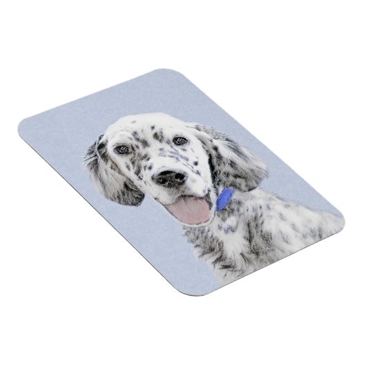 Engelse Setter Blue Belton schilder Dog Art Magneet (Rechterzijde)