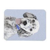 Engelse Setter Blue Belton schilder Dog Art Magneet (Horizontaal)