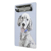 Engelse Setter Blue Belton schilder Dog Art Mini Klembord (Angled2)