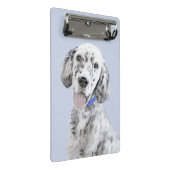 Engelse Setter Blue Belton schilder Dog Art Mini Klembord (Schuin)