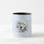 Engelse Setter Blue Belton schilder Dog Art Mok (Midden)