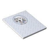 Engelse Setter Blue Belton schilder Dog Art Notitieblok (Schuin)