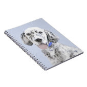 Engelse Setter Blue Belton schilder Dog Art Notitieboek (Rechterzijde)