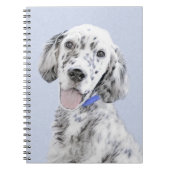 Engelse Setter Blue Belton schilder Dog Art Notitieboek (Voorkant)