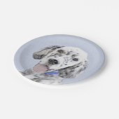 Engelse Setter Blue Belton schilder Dog Art Papieren Bordje (Gekanteld)