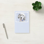 Engelse Setter Blue Belton schilder Dog Art Post-it® Notes (Kantoor)
