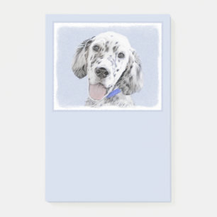 Engelse Setter Blue Belton schilder Dog Art Post-it® Notes