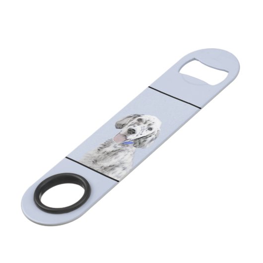 Engelse Setter Blue Belton schilder Dog Art Speed Flessenopener (Achterkant Gekanteld)