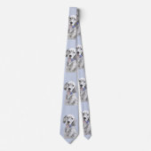 Engelse Setter Blue Belton schilder Dog Art Stropdas (Voorkant)