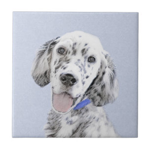 Engelse Setter Blue Belton schilder Dog Art Tegeltje