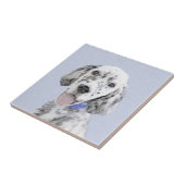 Engelse Setter Blue Belton schilder Dog Art Tegeltje (Zijkant)