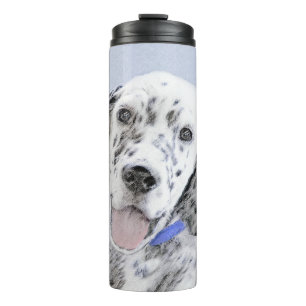 Engelse Setter Blue Belton schilder Dog Art Thermosbeker