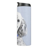 Engelse Setter Blue Belton schilder Dog Art Thermosbeker (Geroteerd rechts)