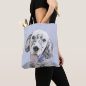 Engelse Setter Blue Belton schilder Dog Art Tote Bag (Dichtbij)