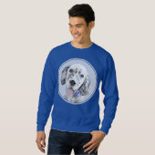 Engelse Setter Blue Belton schilder Dog Art Trui (Voorkant volledig)