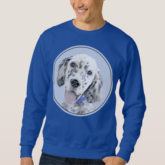 Engelse Setter Blue Belton schilder Dog Art Trui (Voorkant)