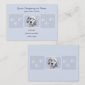 Engelse Setter Blue Belton schilder Dog Art Visitekaartje (Voorkant / Achterkant)