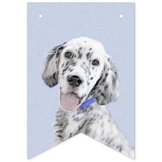 Engelse Setter Blue Belton schilder Dog Art Vlaggetjes (Eerste vlag)
