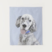 Engelse Setter Blue Belton schilder Dog Art Wandkleed (Voorkant)