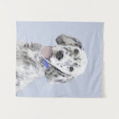 Engelse Setter Blue Belton schilder Dog Art Wandkleed (Voorkant (horizontaal))
