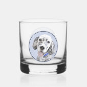 Engelse Setter Blue Belton schilder Dog Art Whisky Glas (Voorkant)