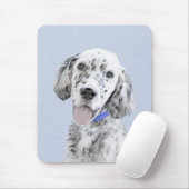 Engelse Setter Blue Belton Schilderij Hond Kunst Muismat (Met muis)