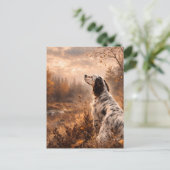 Engelse Setter Briefkaart (Staand voorkant)