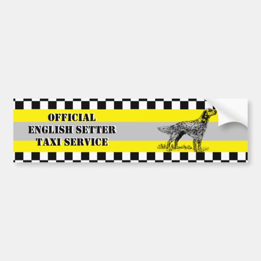 Engelse Setter Bumpersticker (Voorkant)