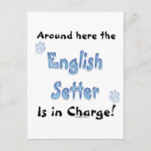 Engelse Setter Charge Briefkaart (Voorkant)