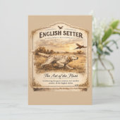ENGELSE SETTER, De Kunst van de Jacht Kaart (Staand voorkant)