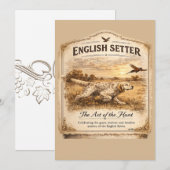 ENGELSE SETTER, De Kunst van de Jacht Kaart (Voorkant / Achterkant)