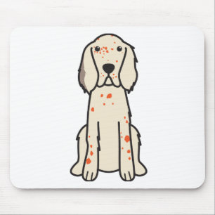 Engelse Setter Dog Cartoon Muismat