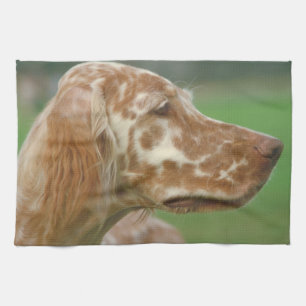 Engelse Setter Dog Kitchen Towel Theedoek