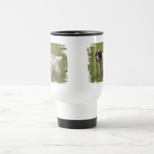 Engelse Setter Dog Plastic Travel Mug Reisbeker (Center)