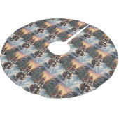 Engelse Setter Dog Riding Motorcycle Kerstmis Kerstboom Rok (Gekanteld)