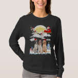 Engelse Setter Dog Santa Sleigh Christmas Lover T-shirt<br><div class="desc">Engelse Setter Dog Santa Sleigh Christmas Lover</div>