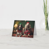 Engelse Setter Dogs Christmas Kaart (Voorkant)